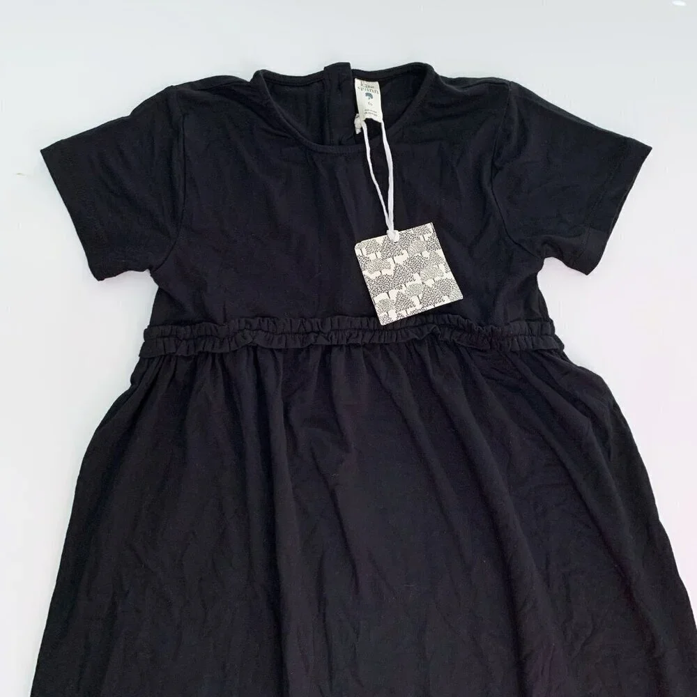 NWT Kate Quinn Organics Girl Modal Black Dress 6 years